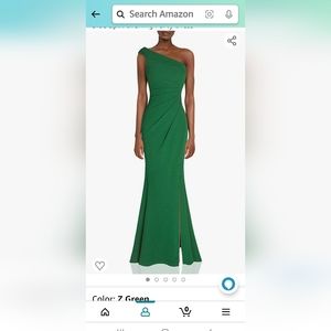 Green formal dress
